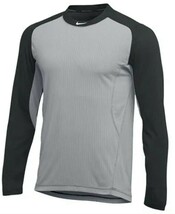 NWT nike men&#39;s large raglan long Sleeve Baseball Top DC7429-058 BSBL bla... - $524.31 MXN