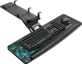 EUREKA ERGONOMIC Height Adjustable Mouse &amp; Keyboard Tray Under Desk, 28x10&#39; - £39.38 GBP