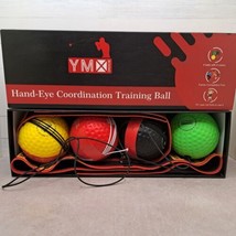 YMX BOXING HAND-EYE COORDINATION TRAINING BALLS Set Fun Colorful Balls O... - $11.65