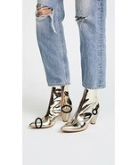 FREE PEOPLE Femmes Talons Hauts Aspect Heel Gold Or Taille EU 37 OB738352  - £62.07 GBP