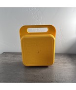 Vintage Tupperware 1407 Alphabet Stencil Case Yellow Art Craft Storage L... - $9.87