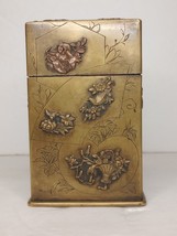Antique Japanese Meiji - Taisho mixed metal Brass and Copper Cigarette Box - £542.48 GBP