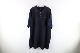 NOS Vintage 90s Ralph Lauren Mens 2XL Spell Out Flag Collared Polo Shirt Navy - £52.65 GBP