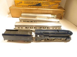 AMERICAN FLYER POST-WAR 350 ROYAL BLUE PASSENGER SET- BOXED- SET BOX- VG... - $298.40