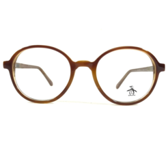 Penguin Eyeglasses Frames THE LOOMIS JR TO Brown Round Full Rim 44-17-130 - £47.66 GBP