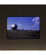 Goodyear Blimp Airship Aviation 1968 On The Ground 35mm Slide  - $275.49 MXN