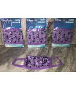 SHIP N24HR-3ea Kids Disney Minnie Mouse Fabric Purple Face Masks Ages 4 ... - £7.80 GBP