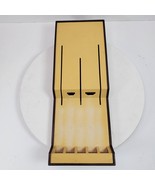Vintage Mid Century Gold Cutco 5 Piece Knife Holder Wall Drawer Rack 17x... - £15.47 GBP