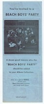 VINTAGE 1965 WQV 14 Pittsburgh Music Survey w/ Beach Boys Party Advertis... - £31.64 GBP