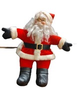 Santa rubber face Plush Santa&#39;s Best RENNCO - $27.73
