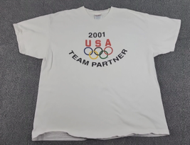 Vintage USA Olympic Team Partner Shirt Men&#39;s XL 46-48 2001 Games American Sports - £11.58 GBP