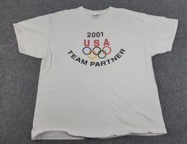 Vintage USA Olympic Team Partner Shirt Men&#39;s XL 46-48 2001 Games American Sports - £11.14 GBP