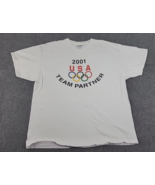 Vintage USA Olympic Team Partner Shirt Men's XL 46-48 2001 Games American Sports - $14.73