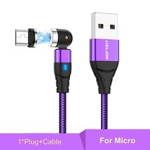 USLION 540 Degree Roating Magnetic Cable MiUSB Type C Phone Cable For iPhone11 P - £5.89 GBP