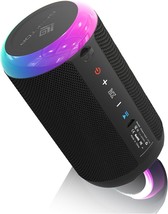 Portable Bluetooth Speaker With Led Lights, Stereo Sound Speakers Bluetooth - £23.97 GBP