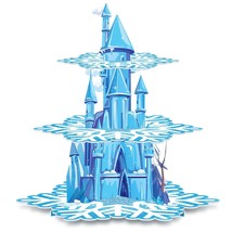 Benlouis 3 Tier Frozen Cupcake Stand Frozen Birthday Party Supplies Wint... - $18.99