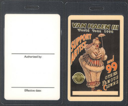 Scarce Van Halen OTTO Laminated Support Artist Backstage Pass from the 1... - £7.55 GBP