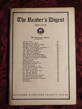 RARE Reader&#39;s Digest October 1923 Charles H. Sherrill Walter Camp Sidney Howard - £49.33 GBP
