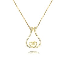 Heart Shaped CZ Diamond Necklace For Ring Holder - $30.00