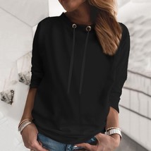 Hoodie Fashion Korean Pullover Women&#39;s Sweatshirts Solid Color Streetwear Haraju - £46.87 GBP