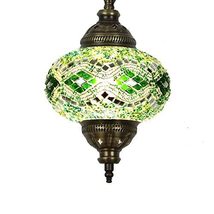 LaModaHome Handmade Pendant Ceiling Lamp Mosaic Shade, 2019 Stunning 16.5&quot; Heigh - £48.30 GBP