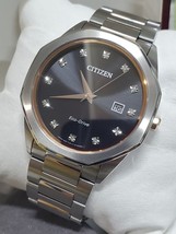 Citizen Eco-Drive Corso Men&#39;s Diamond Accent Date Display 41mm Watch BM7496-56G - £98.58 GBP