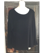 Gap Black Top With Bell Sleeves Size L - $29.51 CAD