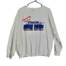 Support Troops Of Operation Desert Storm Alore XL Long Sleeve White - £15.75 GBP