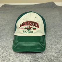 Minnesota Wild Mens Hat Snapback Trucker White Green Hockey NHL Sports C... - $18.98