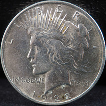 1922 P Peace Silver Dollar Mint State (MS) - SKU 166US - £39.29 GBP