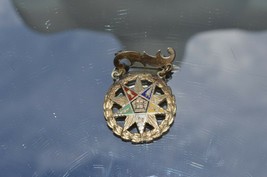 Antique Fraternity Badge Pin **Star inside Wreath**Chalice*Torch*Podium ... - £10.51 GBP