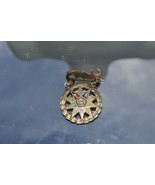 Antique Fraternity Badge Pin **Star inside Wreath**Chalice*Torch*Podium ... - $266.17 MXN
