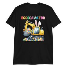 Generic Funny Excavator Easter Eggs Digger Cute T-Shirt Black, Small - $18.95+