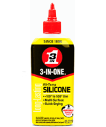 3-IN-ONE All Temp SILICONE Liquid LUBRICANT High &amp; Low Temperature Three... - $30.18