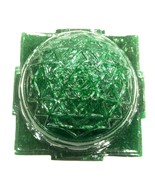 Shree Yantra / Kurma Prishtha Shri Yantra In Natural Green Jade - 475 gms - $193.05