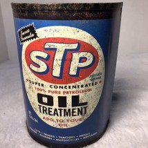 Vtg Style STP  Oil Treatment Oil Can Metal Wall Decor, Man Cave Or Shop Etc - £11.40 GBP