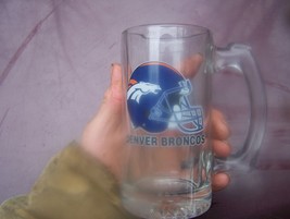 NFL Denver Broncos glass mug - £1.59 GBP