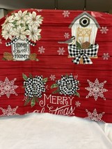 Home Sweet Holidays Panel (23&quot; x 44&quot;) Red NEW - £11.35 GBP