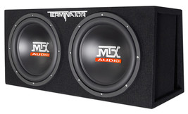 MTX Terminator TNE212DV 1000 Watt RMS Dual 12 Subwoofers Subs + Vented S... - $471.99