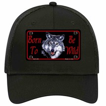 Born To Be Wild Novelty Black Mesh License Plate Hat - £23.08 GBP
