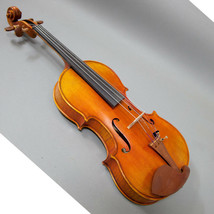 Beautiful Hand Carved Castle Violin 4/4 Open Clear Tone Two Piece Maple ... - £535.56 GBP