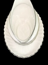 Syracuse China Wedding Ring Silhouette Gravy Boat w/ Underplate USA image 7