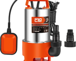 Stainless Steel Sump Pump, Prostormer 1HP 3700GPH Submersible Clean/Dirt... - $144.64