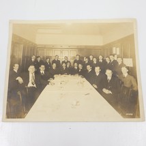 Vintage Group Photo of Business Men in Meeting Adopt a Relative - £24.93 GBP
