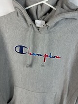 Champion Hoodie Reverse Weave Sweatshirt Pullover Jumper Gray Men’s Large - £31.31 GBP