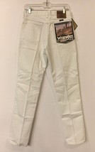 NOS NEW Vintage White Wrangler Rugged Wear Jeans Size 30x34 Boyfriend USA Y2K - £39.38 GBP