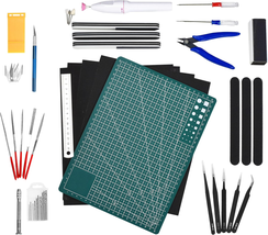 33-Piece Premium Model Tool Kit for Hobby Building - £38.48 GBP