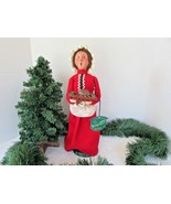 BYERS CHOICE CAROLERS MRS BOB CRACHIT PLUM PUDDING 2004 13&quot; CHRISTMAS CA... - $44.50