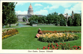 Civic Center with Colorados State Capitol in Background Denver Colorado ... - £4.12 GBP