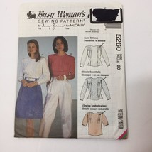 McCall&#39;s 5260 Size 20 Misses&#39; Blouse - $12.86
